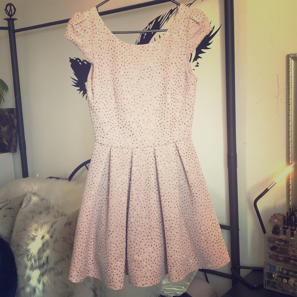Sparkly cocktail dress.
